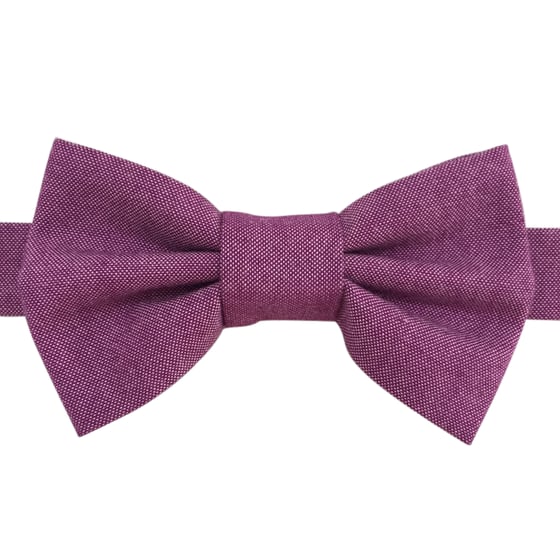 Image of sorbet chambray bow tie