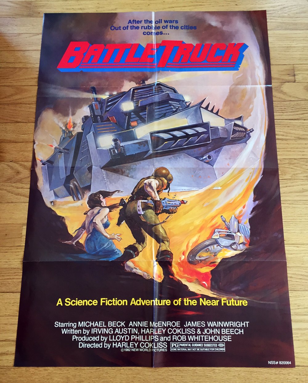 1982 BATTLETRUCK Original U.S. One Sheet Movie Poster