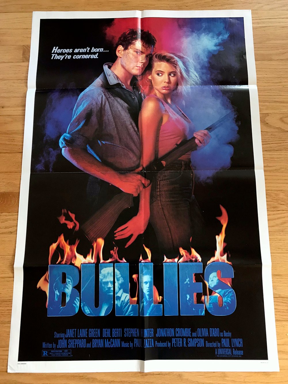 1986 BULLIES Original U.S. One Sheet Movie Poster
