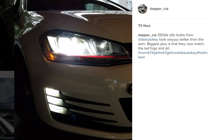 Image of New D1S / D2S / D3S Xenon Bulbs Fog - Bright White - No errors - Fits: Many Volkswagen & Audi Models