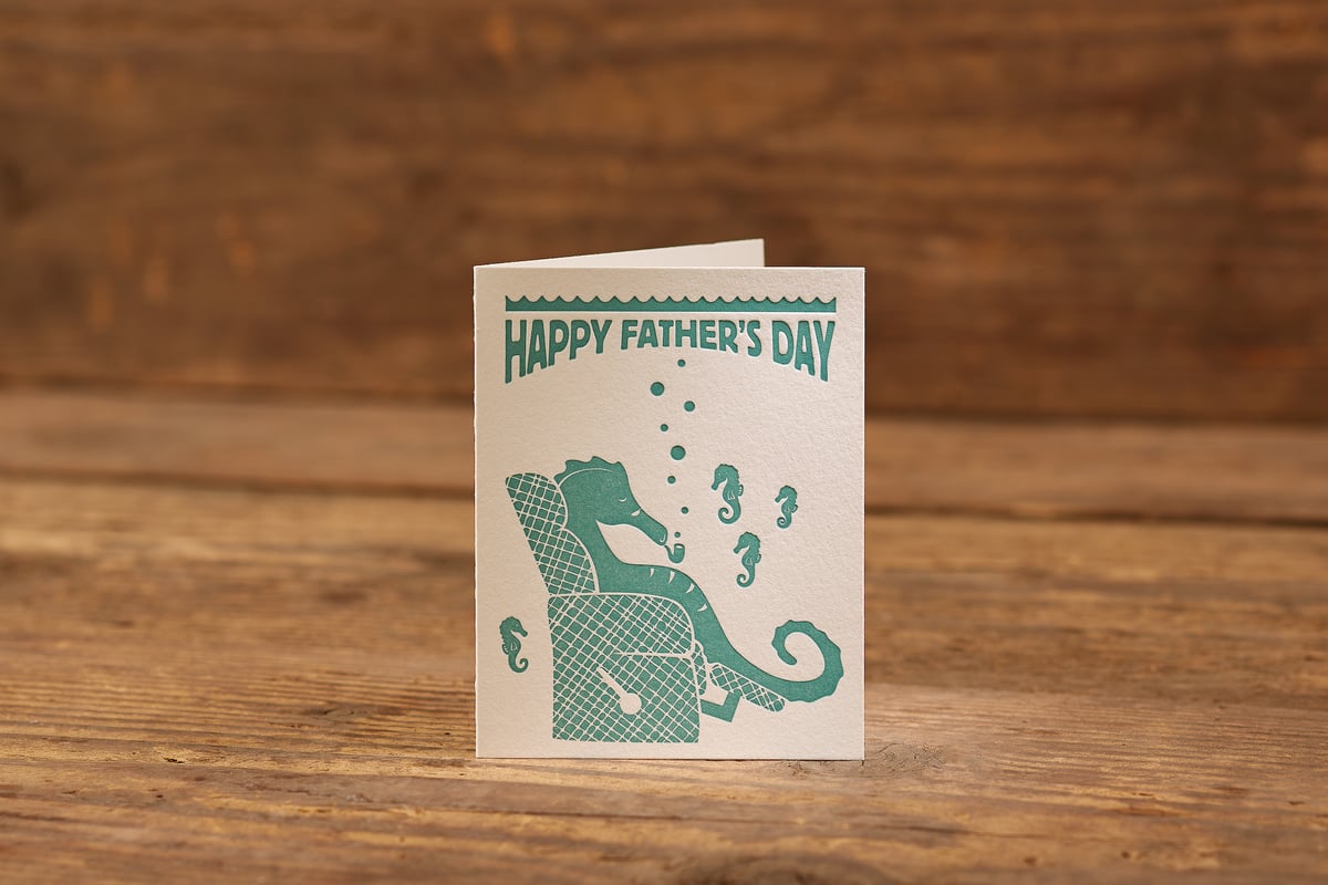 Image of Father's Day Letterpress Card (A2: 5.5 x 4.25")