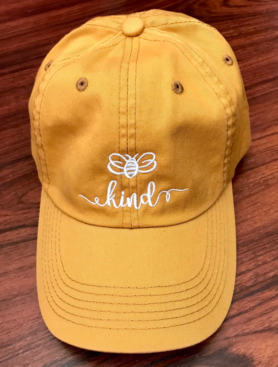 Image of Bee Kind twill hat Black Friday deals
