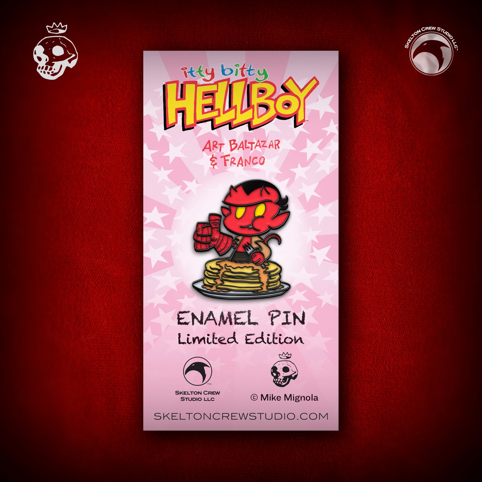 Image of Hellboy/B.P.R.D: Limited Edition itty bitty Hellboy enamel pin! 