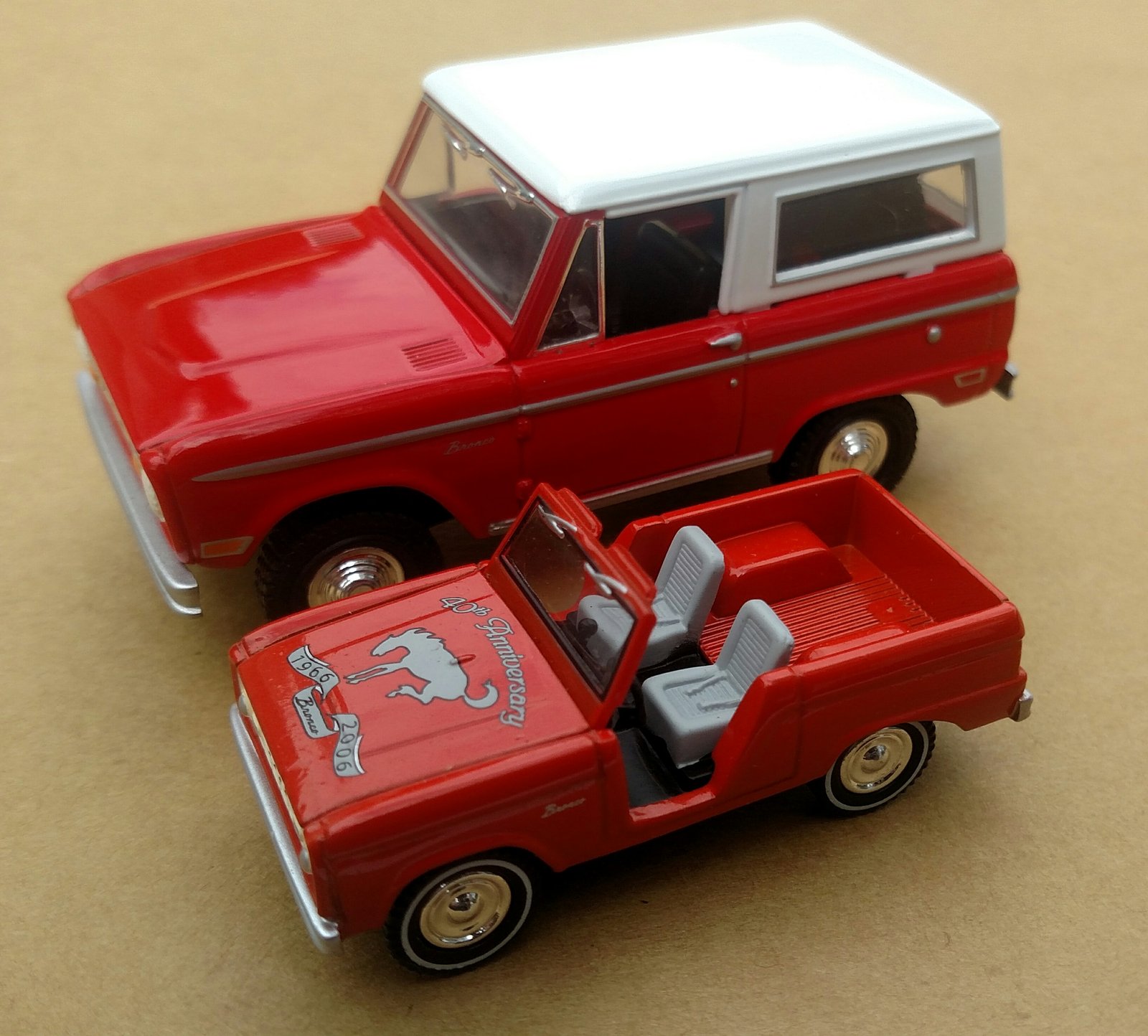 Red Ford 100th Anniversary Edition Matchbox Collectibles Bronco