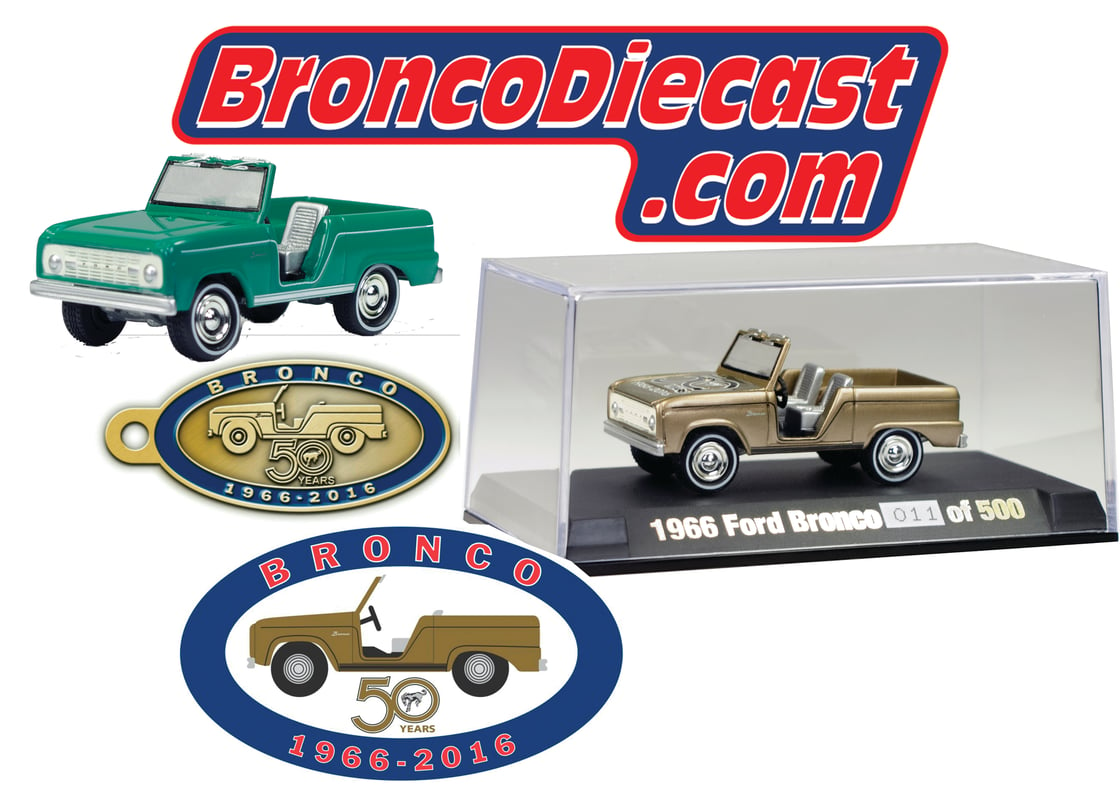 Image of Johnny Lightning Bronco 50th Anniversary 4 Piece Collectors Set