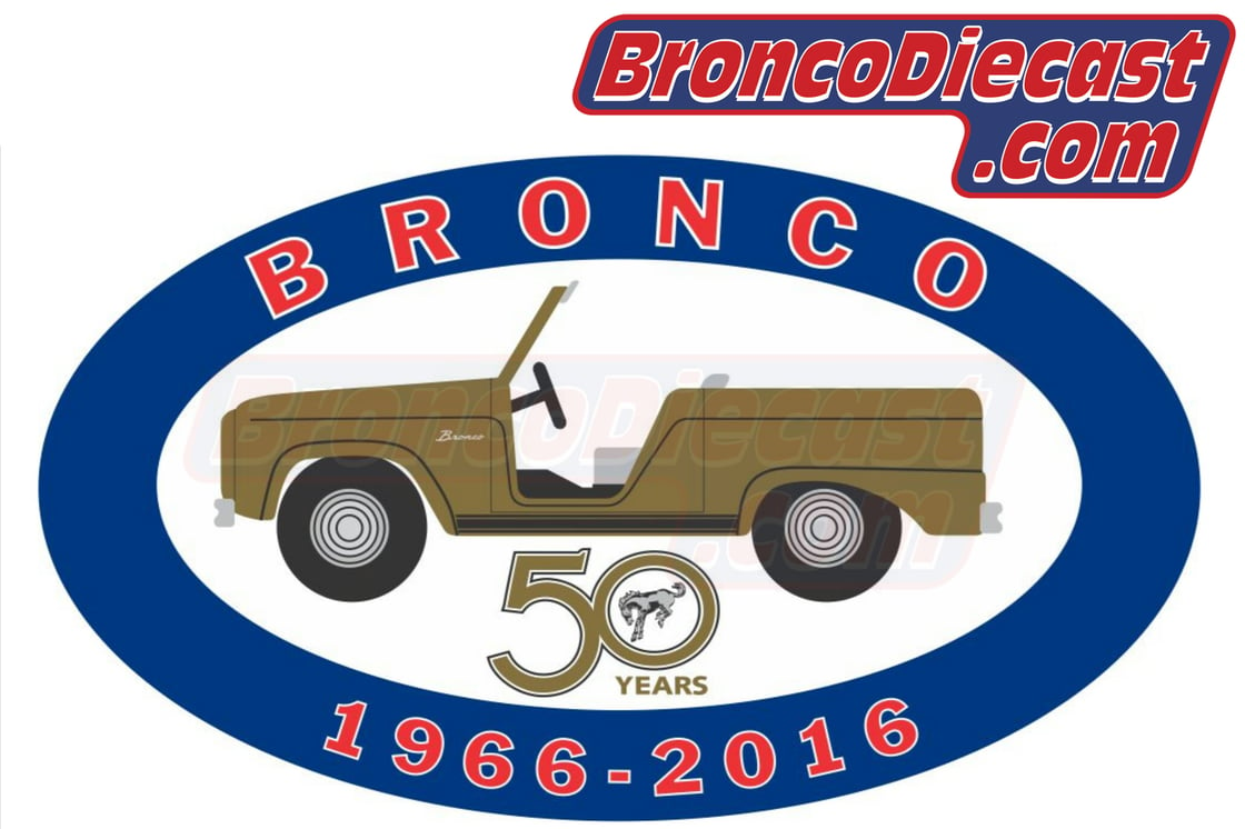 Image of Johnny Lightning Bronco 50th Anniversary 4 Piece Collectors Set