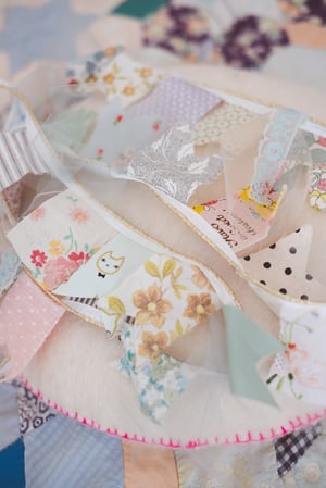 Image of Sweet fabric flag garlands
