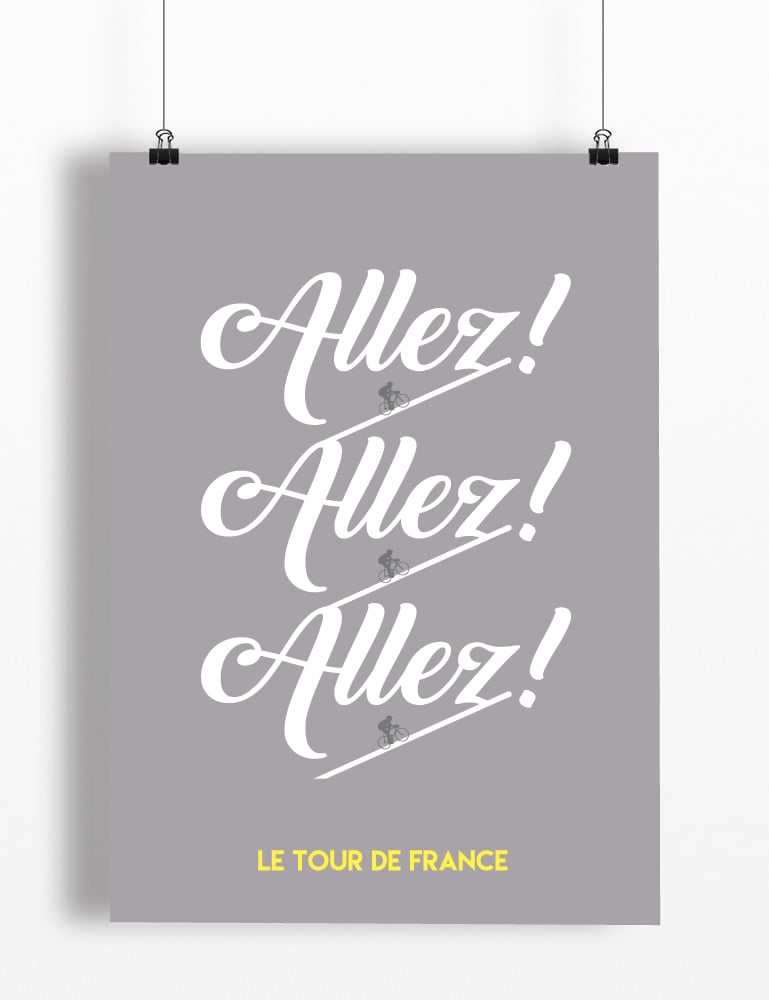 Allez Allez Allez! print A4 / Pedalare shop