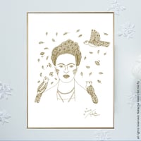 Image 1 of Gold *Frida*18x24 cm