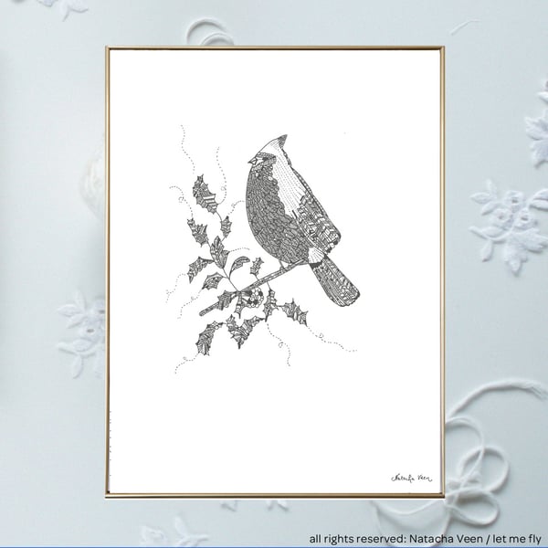 Image of Winter bird_A3