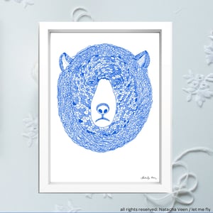 Image of Blue bear_A3