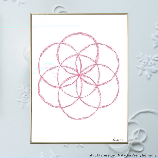Image of Pink *graine de vie*_18x24 cm