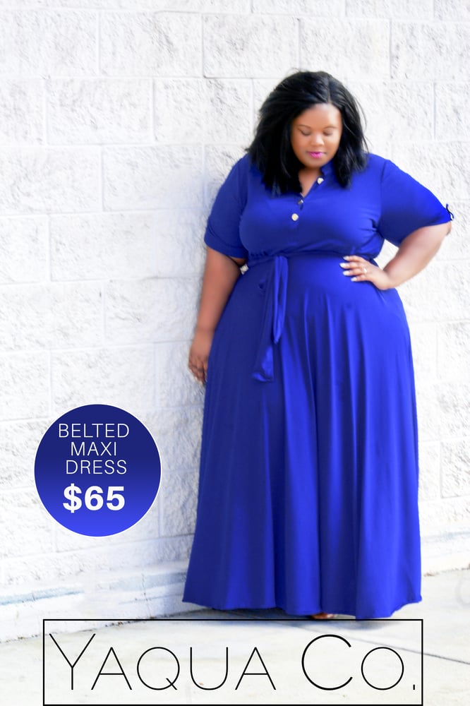 Boutique Fashion Big Cartel Dresses Belted Maxi Dress Yaquaco