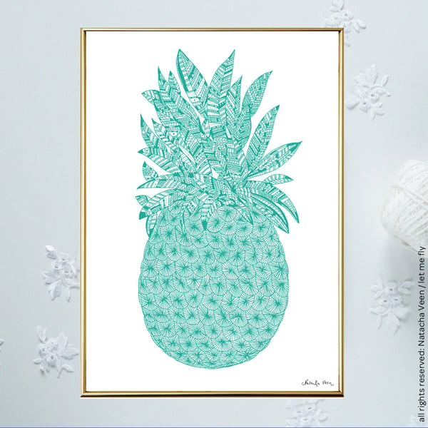 Image of Green *pineapple*_A4