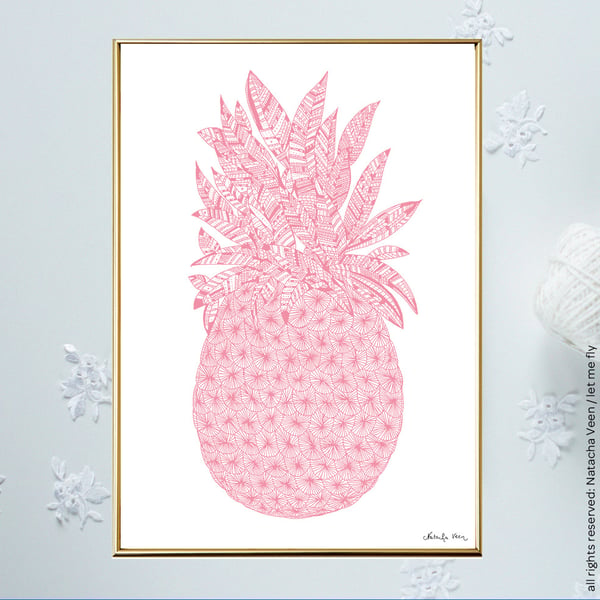 Image of Pink *Pineapple*_A4