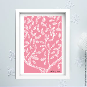 Image of Pink *Tree*_18x24cm