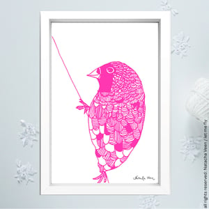 Image of Pink*little bird*_A6