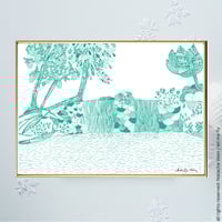 Image 1 of Green *Waterfall*_A4