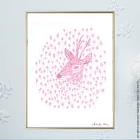 Image 1 of Pink *Doe*_18x24cm