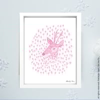 Image 2 of Pink *Doe*_18x24cm