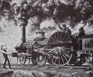 Image of The Crampton Locomotive 'London' 1847 by Brian Slack
