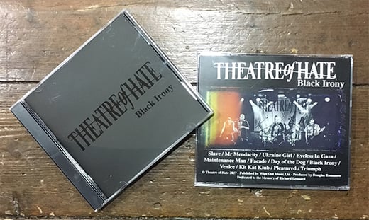 THEATRE of HATE 'Black Irony' CD