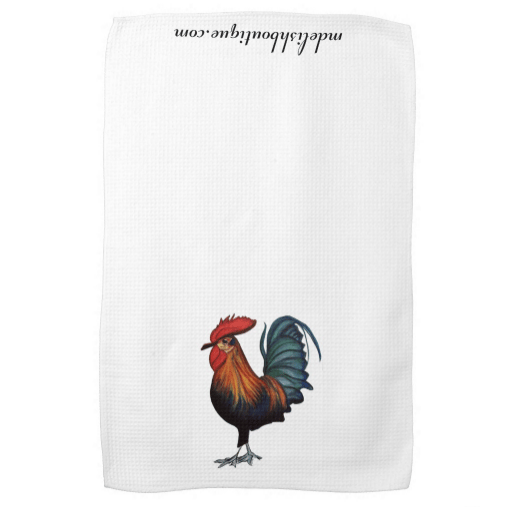 Image of Rooster Tea Towel