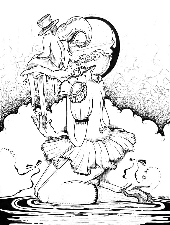 Image of "Hypnotique" Original Drawing