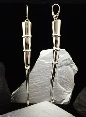 Image of Silver Tendril Earrings