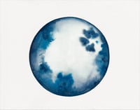 Blue Watercolour Moon Print (limited)