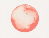 Image 1 of Strawberry Watercolour Moon Print