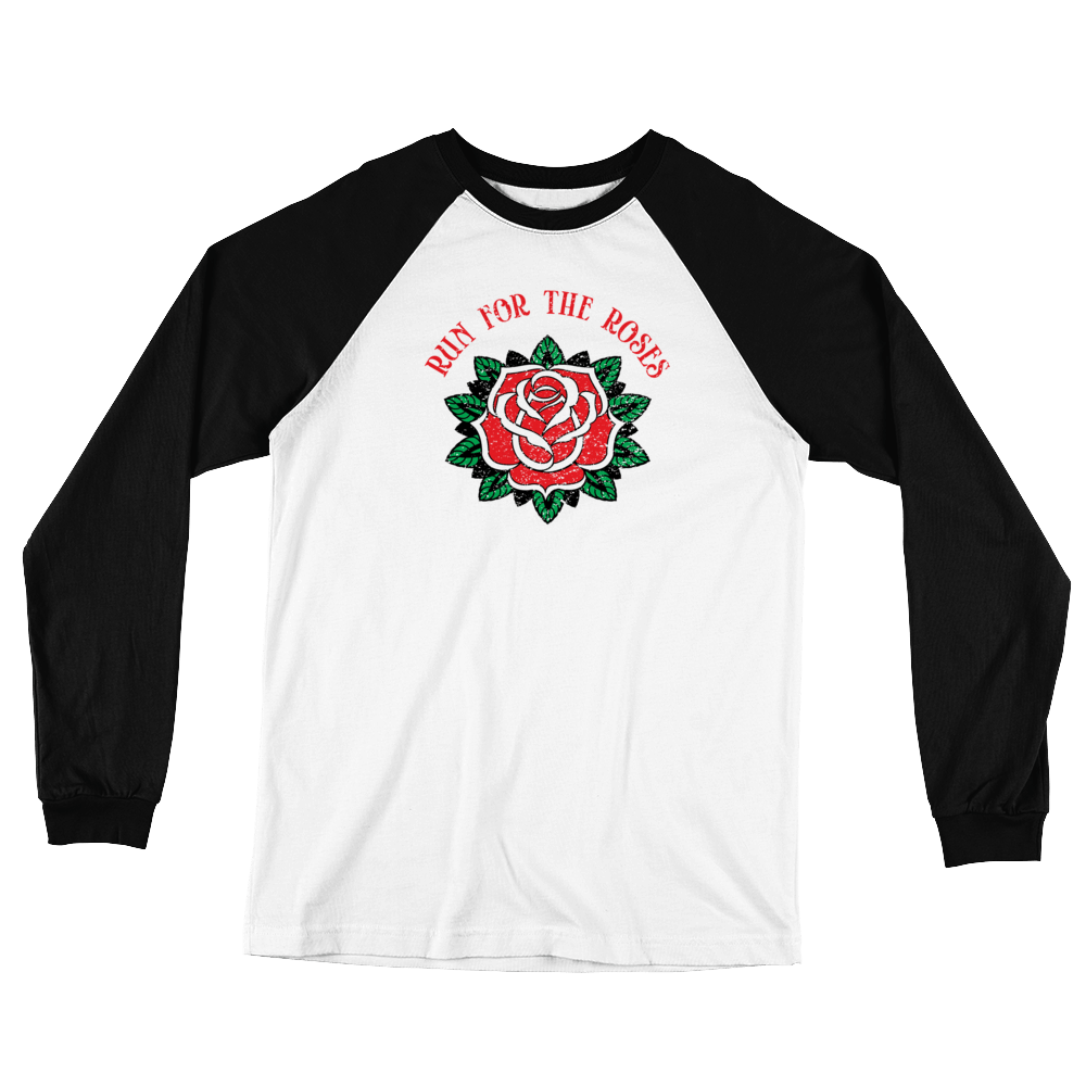 Run for the Roses - Long Sleeve Baseball T-Shirt