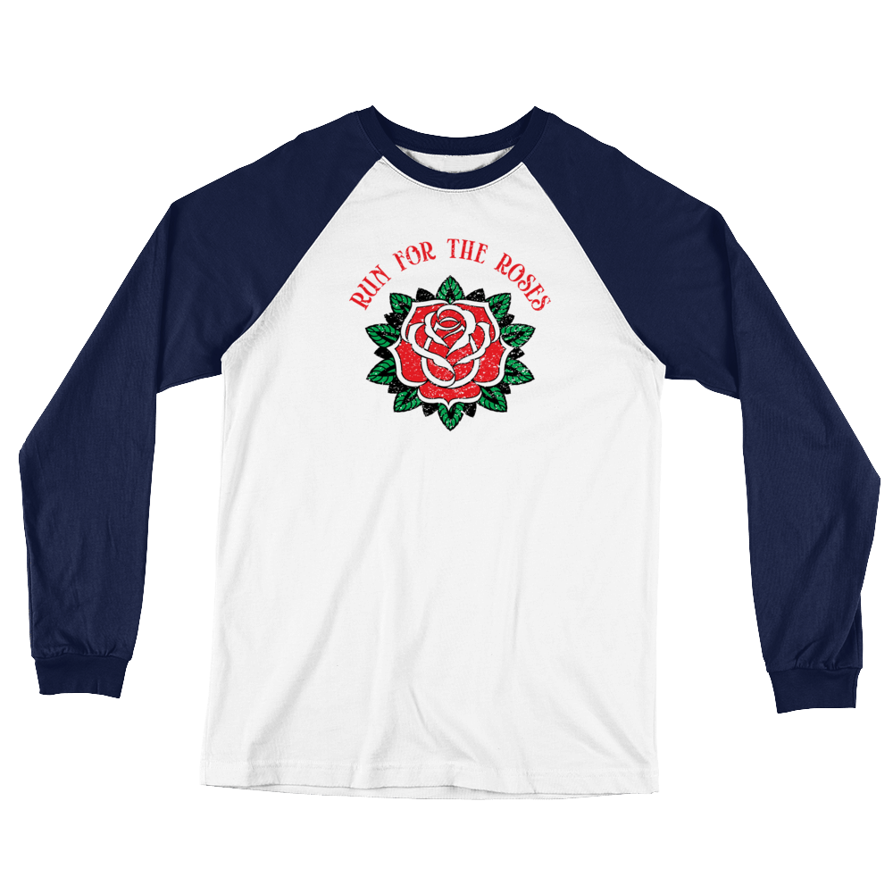 Run for the Roses - Long Sleeve Baseball T-Shirt