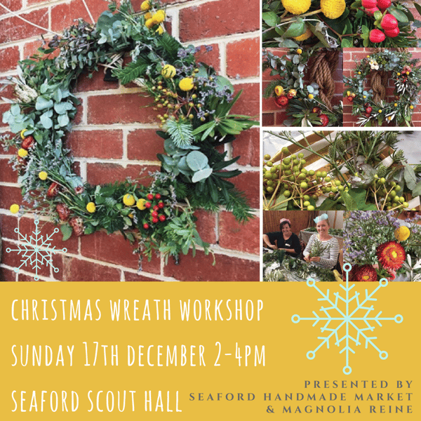 Image of Christmas Wreath Workshop –  Fresh Native and Seasonal Wreath