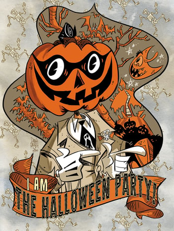 Image of I AM the Halloween Party print