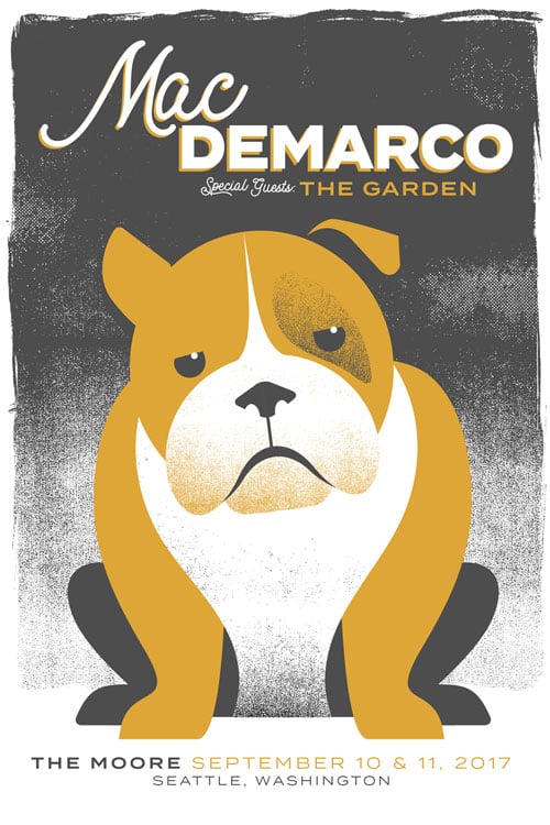 Image of Mac DeMarco Silkscreen Oversized Poster - Seattle
