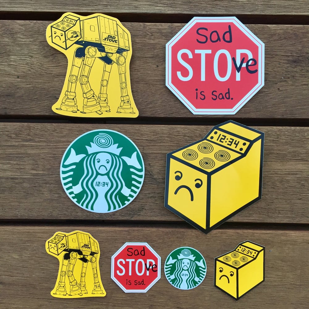 Image of sad stickers
