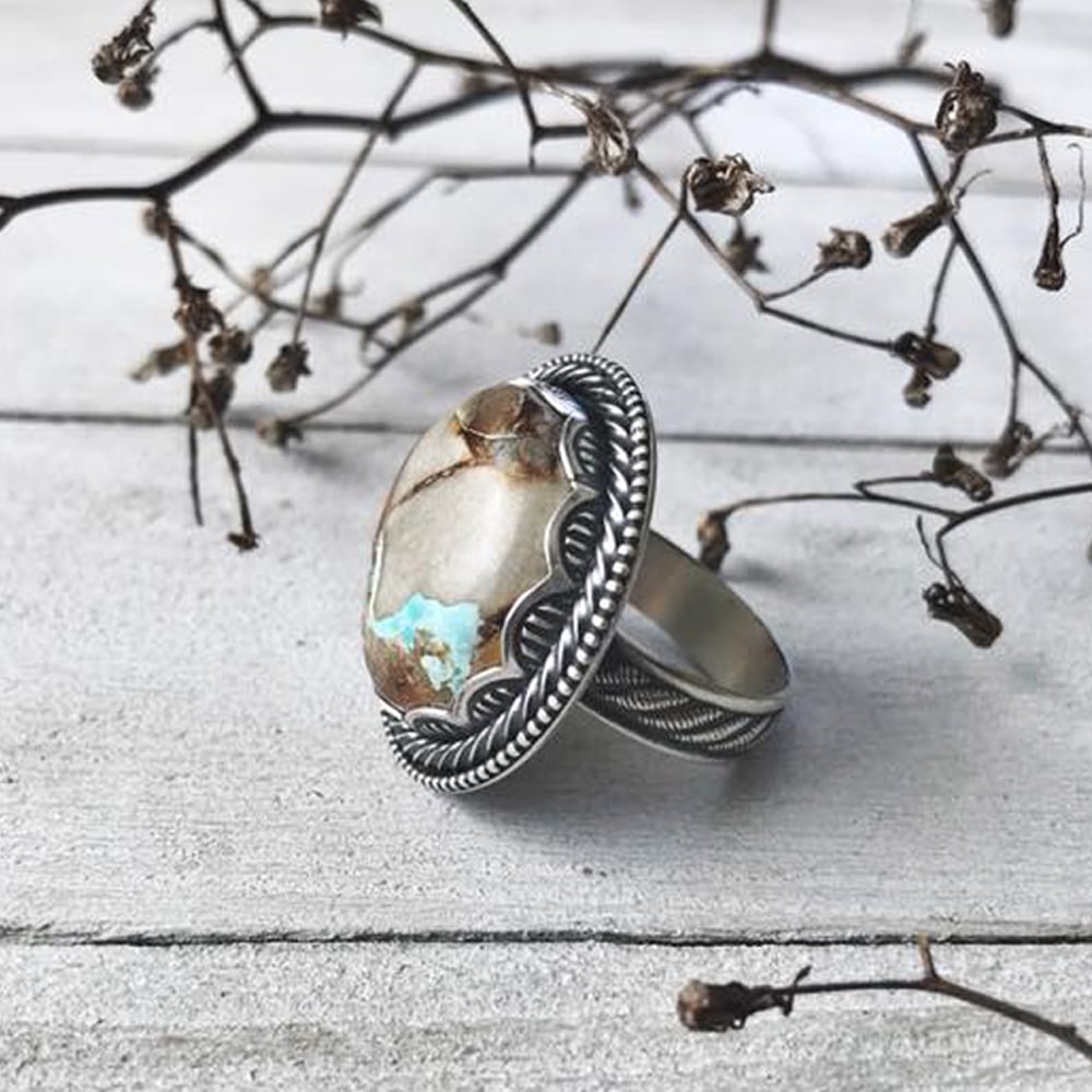 Image of Royston Ribbon Turquoise Ring