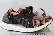 Image of 100% Authentic Adidas Ultra Boost X Black Glow Orange Salmon BA8278 SZ 7 DS NEW