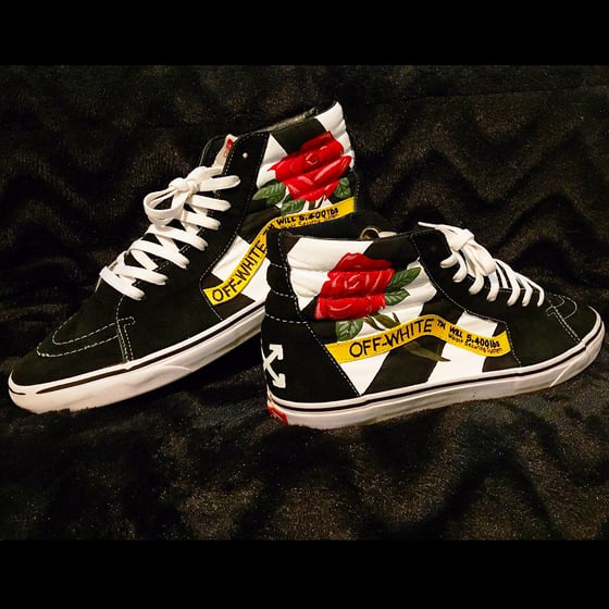 Image of OFF-WHITE X VANS CUSTOM SHOES