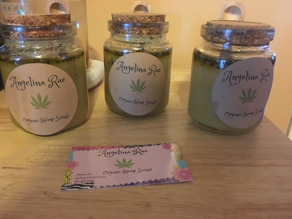 Image of Orange Cannabis Sativa Hemp Scrub