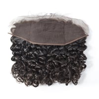 Image 2 of Raw Indian Curly/Deepwave Frontal 13*5