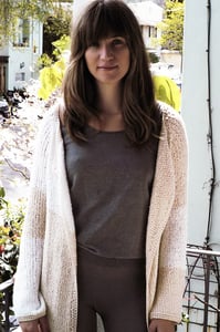 Image of Gossamer Open Cardigan - a pure pima cotton sweater for Spring