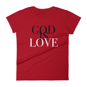 Image of God Is Love (Women's) (Red)