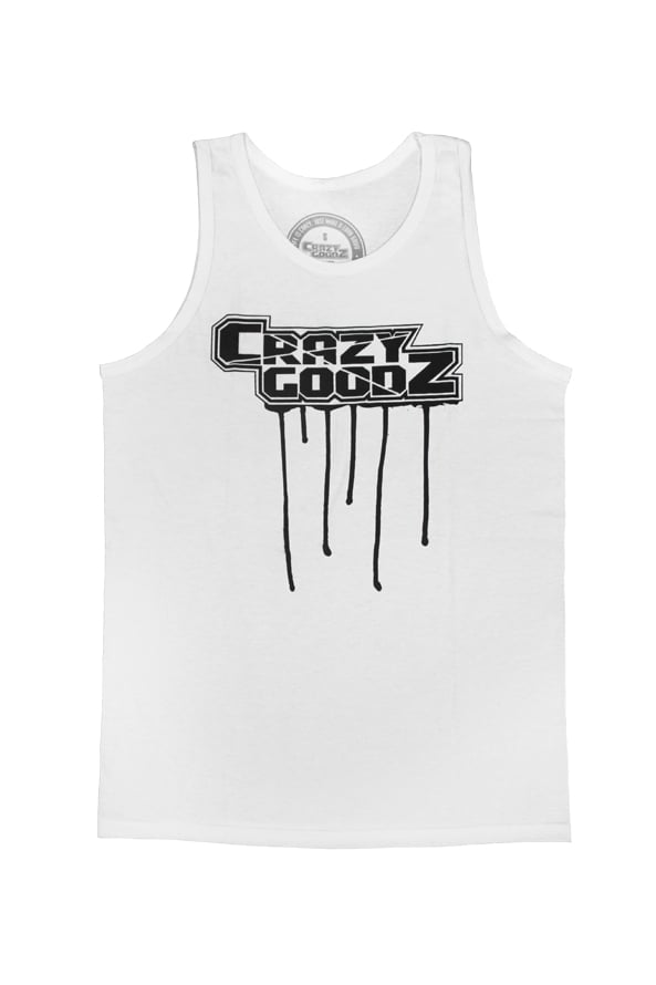 Image of CG Drip Logo White Tank 