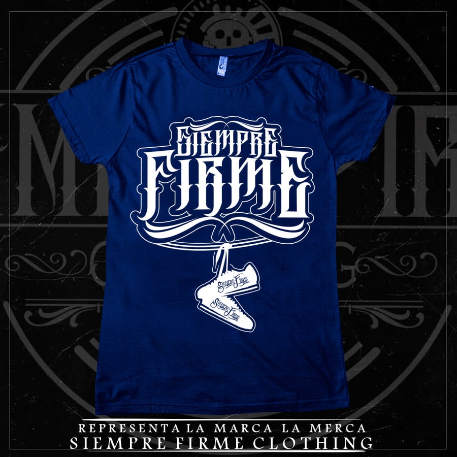 Image of Blue  T-Shirt Siempre firme 