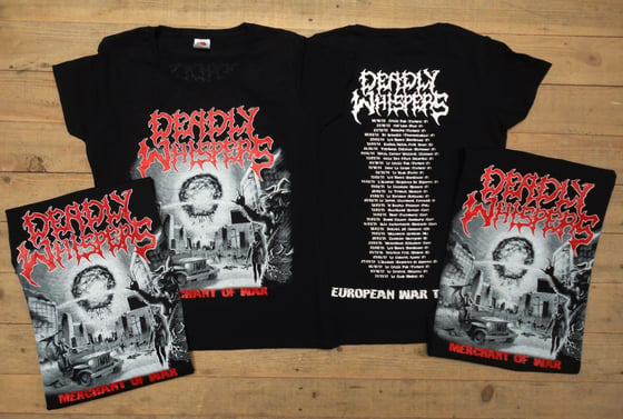 Image of Deadly Whispers "European War Tour" Tee