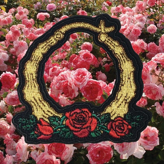 Image of ROSE HOOP EARRING PATCH