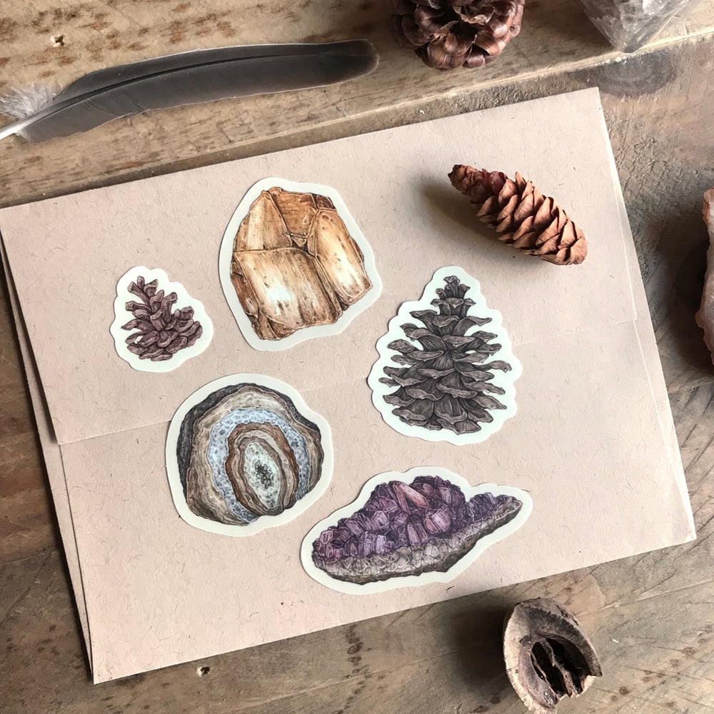Image of Gems and Minerals Sticker Sheet