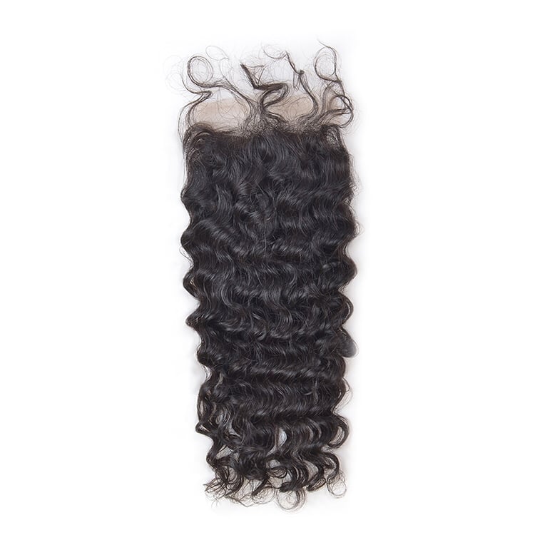 Image of Raw Indian Curly/DeepWave Closure 5*5